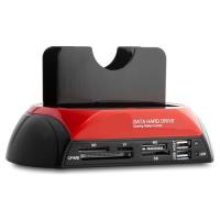 Molix MX2480 Harici Usb 2.0 2.5- 3.5 IDE+SATA Hdd + Kart Okuyucu Docking - 1